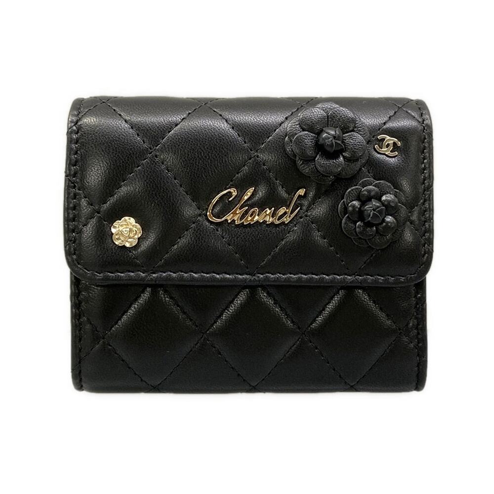 Chanel Camellia,Ultra Stitch Trifold Wallet